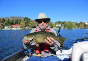 Glen of Calgary with his first Smallie. Nice fish Glen!
