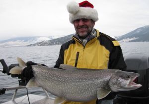 John of England with his Trophy Lake Trout!
