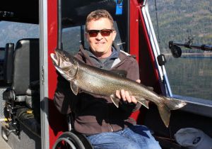 Harold of Kelowna with a Shuswap Lake Trout