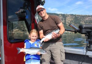 Sheldon & Summer with some good looking Kalamalka Lake Kokanee
