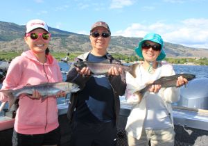 Stephen & Family of Calgary with some tasty Sockeye Salmon